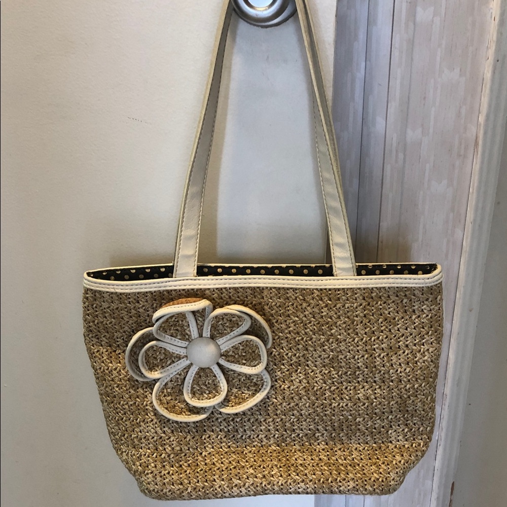 Very cute Tan and Cream Tote Bag